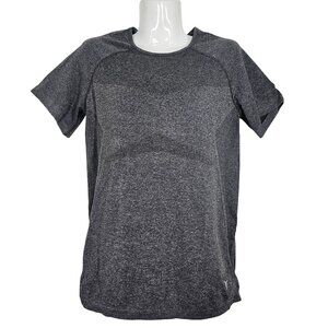 Old Navy Womens‎ Active Go Dry Work Out Gym Shirt Charcoal Gray Moisture Wicking